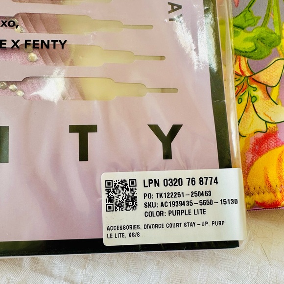 Savage X Fenty Purple Lite Stay Up Thigh Highs - Picture 10 of 10